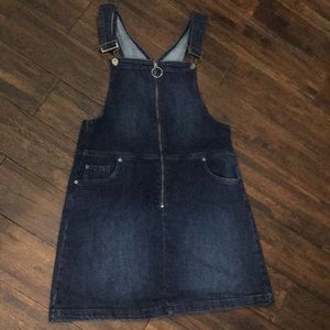 A Jean overall dress from kohl’s